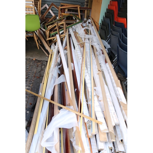 616 - Very large collection of Picture framing Material and assorted Frames