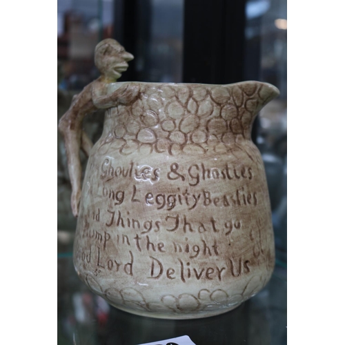 80 - Falconware ceramic jug 'From Ghoulies & Ghosties and long leggity beasties and things that go bump i... 