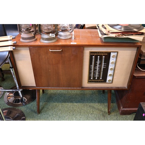 288 - Vintage Ekco Stereogram in Walnut case