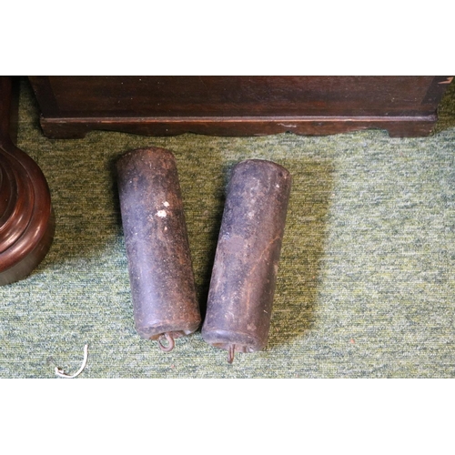 107 - Randall of Holt Oak & Walnut Longcase clock complete with weights