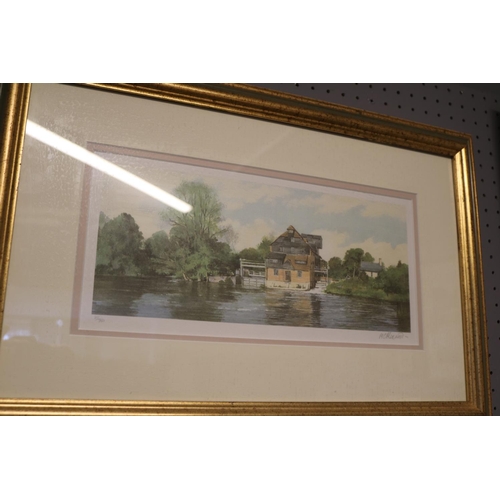 120 - 2 Framed prints by F A Betteridge of Houghton Mill and Godmanchester and 2 Prints by M C Alexander o... 