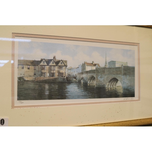 120 - 2 Framed prints by F A Betteridge of Houghton Mill and Godmanchester and 2 Prints by M C Alexander o... 