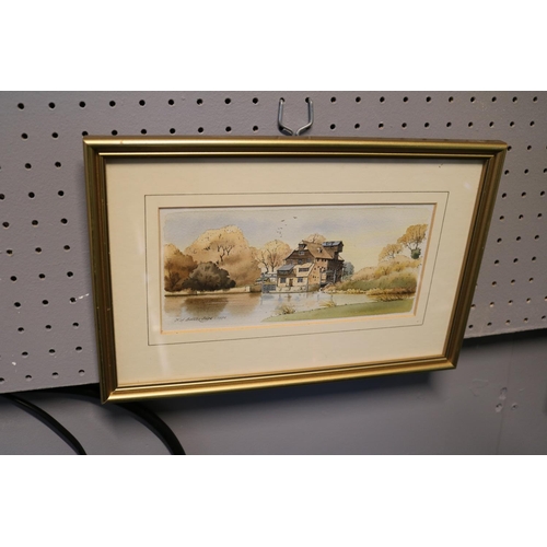 120 - 2 Framed prints by F A Betteridge of Houghton Mill and Godmanchester and 2 Prints by M C Alexander o... 