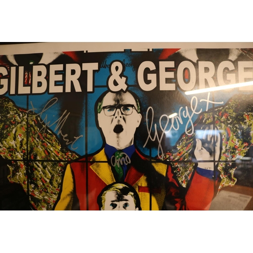 122 - Gilbert & George Major Exhibition Tate Modern 15th February -7th May signed and framed