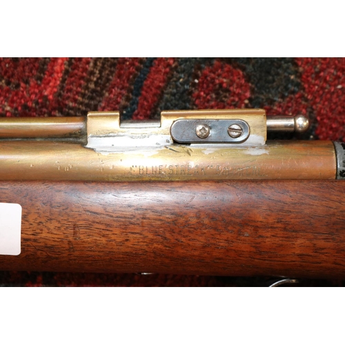 158 - Vintage Sheridan Blue Streak 5m/m Air Rifle with Walnut Stock