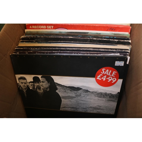 169 - Box of assorted Vinyl Record to include Elvis, Simon and Garfunkel etc