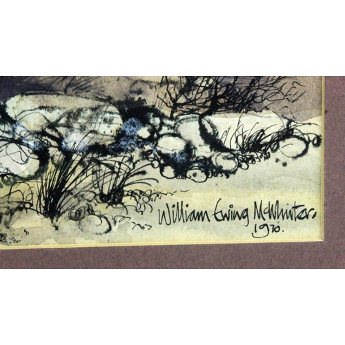 346 - William Ewing McWhirter (Scottish) Original Mixed Media 1970. William Ewing McWhirter Original Mixed... 