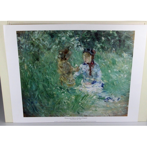 355 - Degas & Morisot Two Prints: After the Bath, Woman Drying Herself, Edgar Degas 1834-1917, published b... 