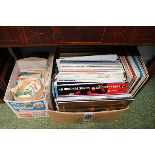 257 - Collection of assorted Vinyl Records to include The Walker Brothers Dennis Waterman etc and a collec... 