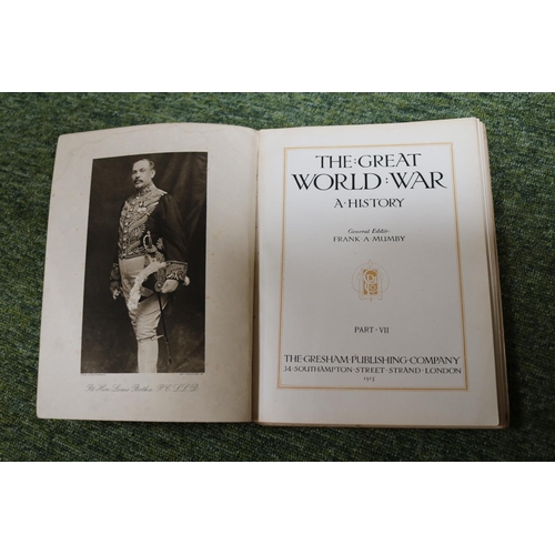 262 - Collection of The Great World War A History Published by The Gresham Publishing Company