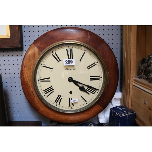 289 - Ansonia Circular Wall clock with roman numeral dial