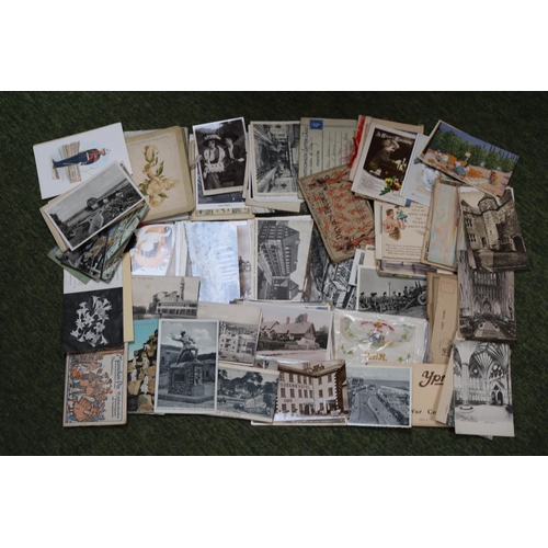 291 - Large qty of assorted Edwardian and later postcards and vintage photos including third Reich, hitter... 