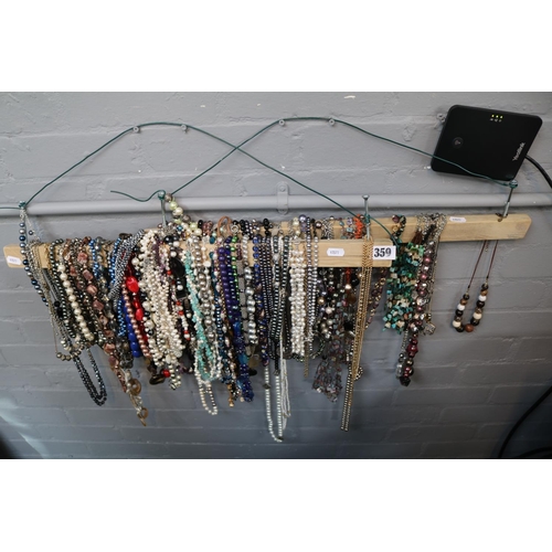 359 - Very Large collection of Costume jewellery Necklaces and a collection of Costume Earrings