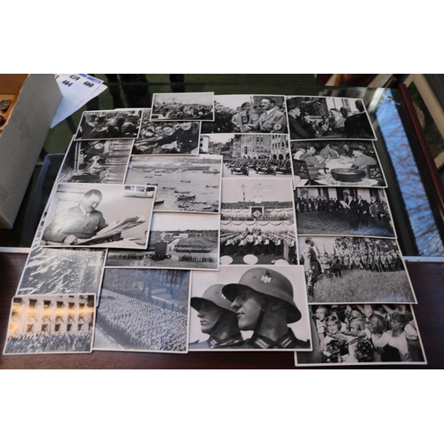 385 - WW2 Nazi Propaganda photographs of Hitler and other Nazi dignitaries 74 Approx.