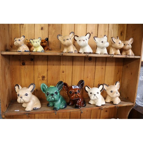 286 - Good Collection of Hand painted Sylvac Dogs (14)