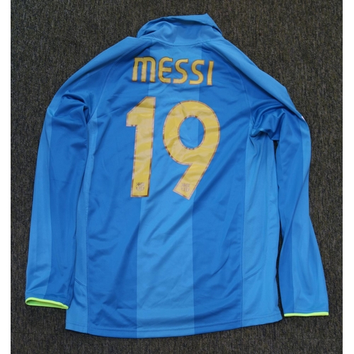 9 - LIONEL MESSI 2008/2009 MATCH WORN #19 BARCELONA AWAY JERSEY

Lionel Messi wore this number 