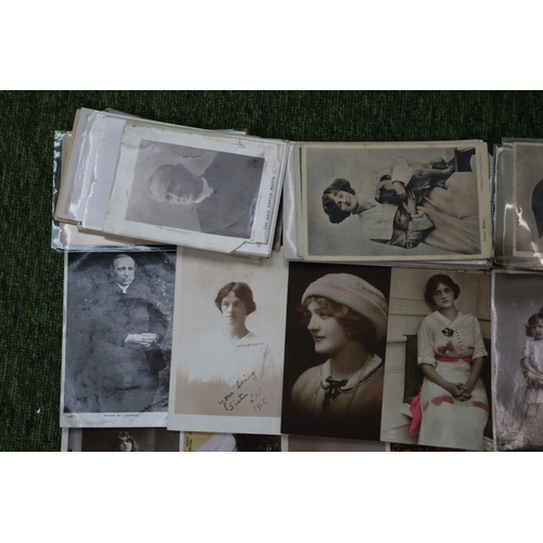 128 - Collection of 135 Theatrical Postcards to include Gladys Cooper