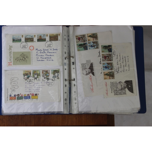 257 - Large Collection of First Day Covers, Postcards, etc all contained in a folder. Please note not all ... 