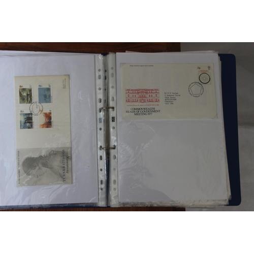 257 - Large Collection of First Day Covers, Postcards, etc all contained in a folder. Please note not all ... 