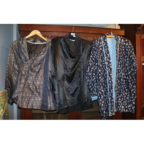 182 - Chinese Silk Blouse and 2 Chinese Jackets