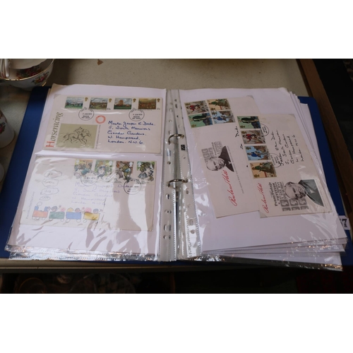 257 - Large Collection of First Day Covers, Postcards, etc all contained in a folder. Please note not all ... 