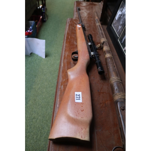 271 - Milboro .22 Air Rifle with Nikko Stirling 4 x 20 scope