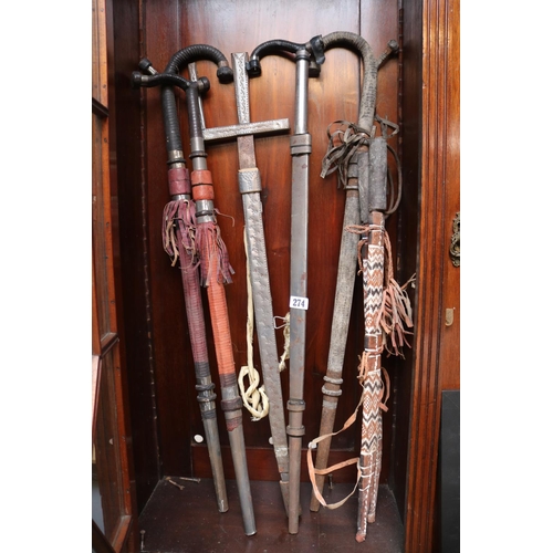 274 - Collection of African Ethnographic Swords and related items