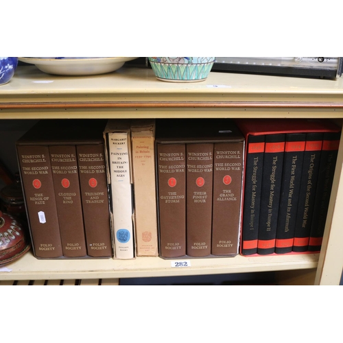 282 - Collection of Winston S Churchill The Second World War Folio Society and other books