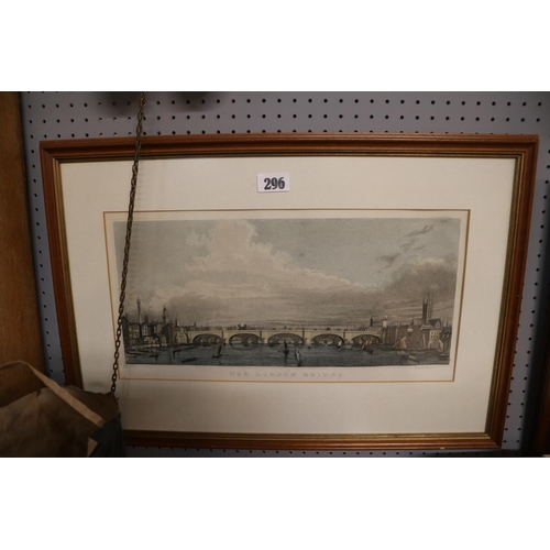 296 - New London Bridge Framed Engraving