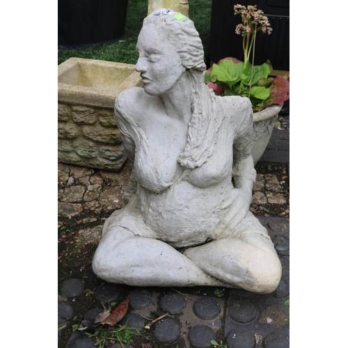 587 - Garden figure of a Woman seated