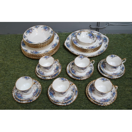 2 - Royal Albert Moonlight Rose part Dinner & Tea service comprising of Approx. 40 pieces