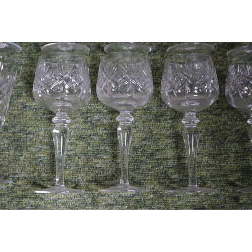 45 - Collection of Edinburgh International Crystal Embassy Pattern to include Spirit Decanter, Wine Decan... 