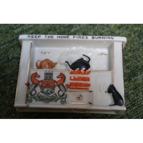 8 - Collection of Cambridge Crested China to include The Black Watch by Shelley China, Beaver by Carlton... 