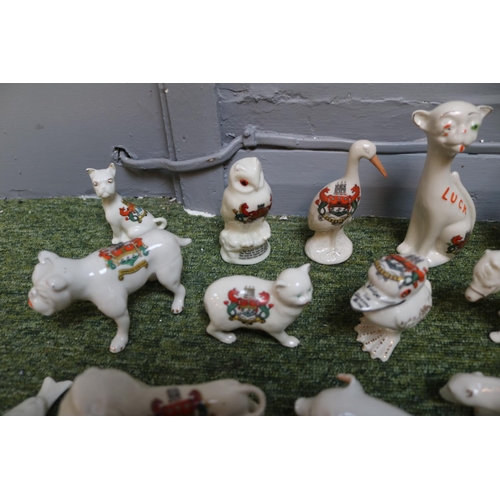 9 - Collection of Cambridge Crested China to include Scottie Dog by Willow Art, Pig by The Corona China ... 