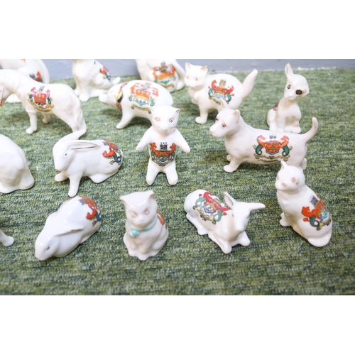 9 - Collection of Cambridge Crested China to include Scottie Dog by Willow Art, Pig by The Corona China ... 