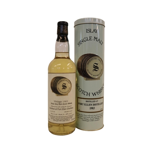 73 - Port Ellen Distillery 1983 Vintage Single Islay Malt 14 Year Old Signatory Vintage Scotch Whisky Co ... 