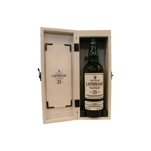 76 - Laphroaig Islay Single Malt Scotch Whisky 25 Year boxed  700ml 51.4% 2019