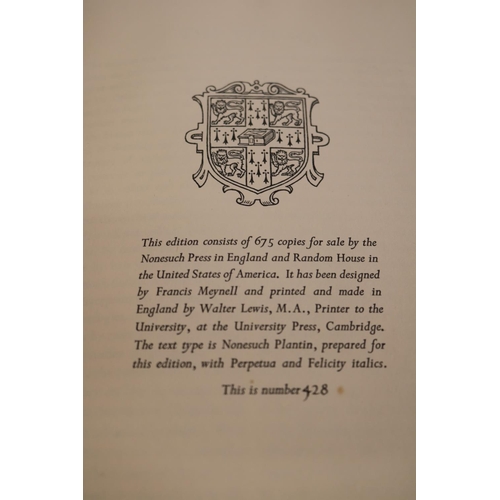 105 - Nonesuch Press: 'The History of Herodotus of Halicarnassus', the Translation of G Rawlinson revised ... 