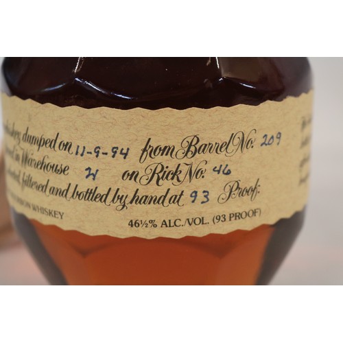 71 - Blantons Single Barrel Bourbon Whiskey dated 11/09/94 Barrel No 209 Kentucky Straight Bourbon Whiske... 