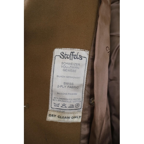 132 - Christian Dior Monsieur Brown Trench Coat Mac retailed by Stoffels Small to medium size