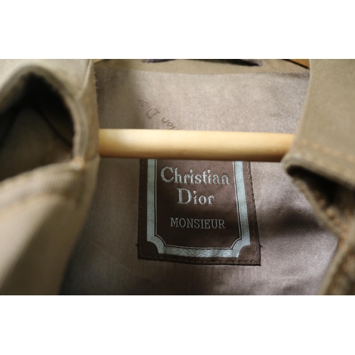 132 - Christian Dior Monsieur Brown Trench Coat Mac retailed by Stoffels Small to medium size