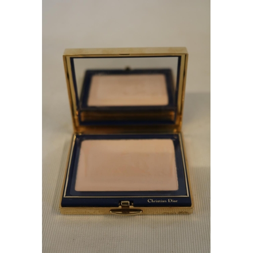 140 - Christian Dior of Paris Refillable Luxury Powder Compact Boxed and a Chanel Compact