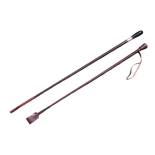 141 - Swaine Adeney & Brigg Riding Crop with Silver Mount 74cm and another Swaine Adeney & Brigg Riding Cr... 