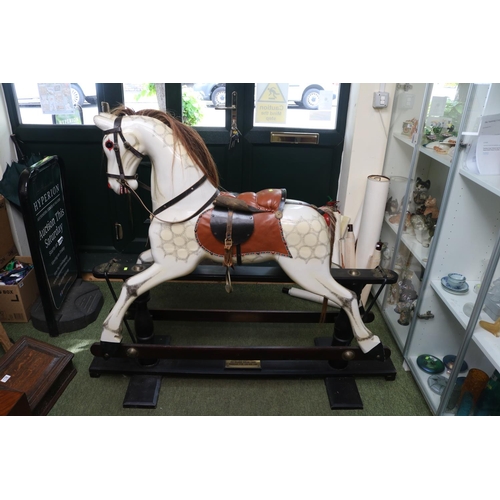 189 - Good quality hand painted rocking horse Special Millennium Edition to Mark Year 2000 Serial No 404 o... 