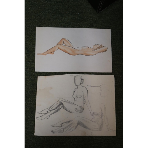 190 - Artistic Nudes; A collection of 1940s Nude Photographic Prints and 2 Life studies (15)