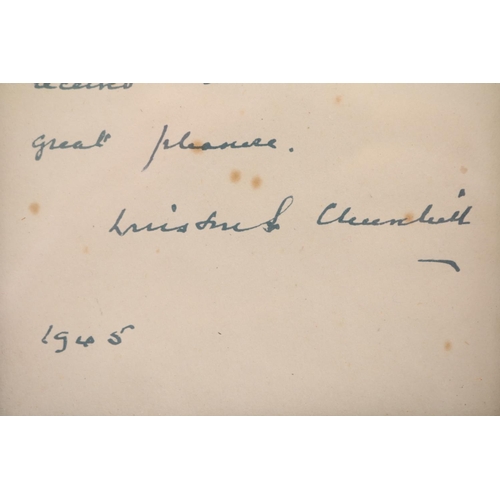 203 - Winston Churchill Signed House of Commons embossed letter of thanks dated 1945 framed and glazed. 12... 