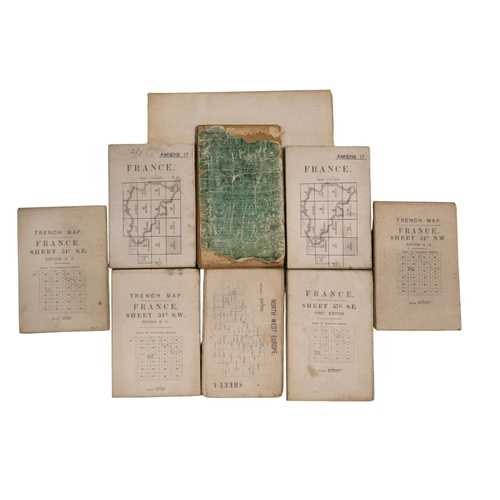 204 - WW1 Collection of Trench Maps to include Amiens 17 1/100,000, North West Europe 1/250,000, France Sh... 