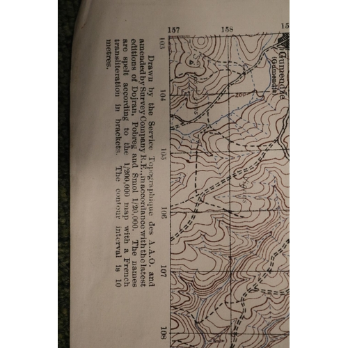 204 - WW1 Collection of Trench Maps to include Amiens 17 1/100,000, North West Europe 1/250,000, France Sh... 