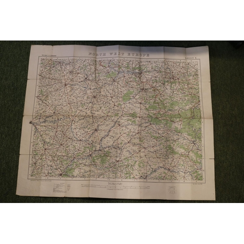 204 - WW1 Collection of Trench Maps to include Amiens 17 1/100,000, North West Europe 1/250,000, France Sh... 