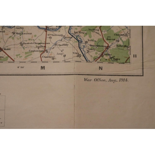 204 - WW1 Collection of Trench Maps to include Amiens 17 1/100,000, North West Europe 1/250,000, France Sh... 